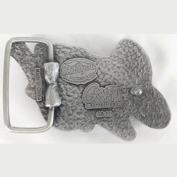 A "Sexy" Belt Pewter Buckle Moto Style with Blong - Picture 3 of 4